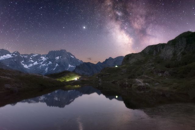 Voie lactée sur le lac Lauzon